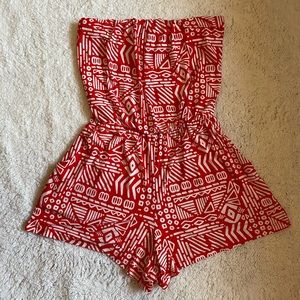 Red/white summer rumper